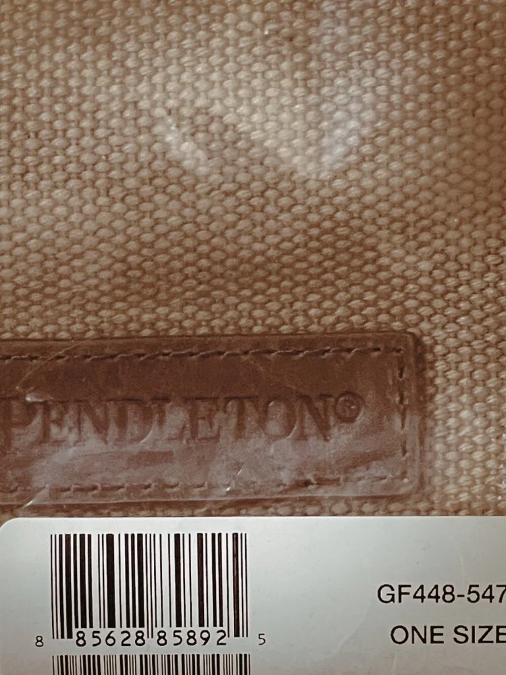 Pendleton Harding Travel Pouch Highland Peak Tan Canvas Wool Zip Bag NWT